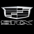 CADILLAC SRX LOGO PROJECTOT LIGHTS Nr.9732 (quantity 1 = 2 Logo Films /2 door lights）