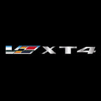 CADILLAC XT4 LOGO PROJECTOT LIGHTS Nr.9804 (quantity 1 = 2 Logo Films /2 door lights）
