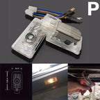 CADILLAC  CTS LOGO PROJECTOT LIGHTS Nr.9737 (quantity 1 = 2 Logo Films /2 door lights）