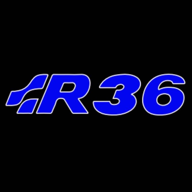 Volkswagen Türlichter R36 Logo Nr. 38(Menge 1 = 2 Logo Film / 2 Türlichter)