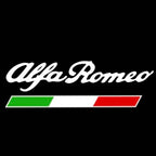 Alfa Romeo ORIGINAL White Color LOGO PROJECTOT LIGHTS Nr.0c6 (quantity  1 =  2 Logo Film /  2 door lights)