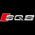 AUDI LOGO PROJECTOT LIGHTS Nr.120 (الكمية 1 = 2 Logo Films /2 أضواء الباب)