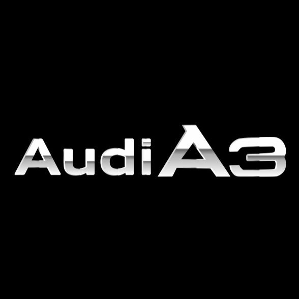 AUDI LOGO PROJECTOT LIGHTS Nr.120 (quantité 1 = 2 Logo Films /2 feux de porte)