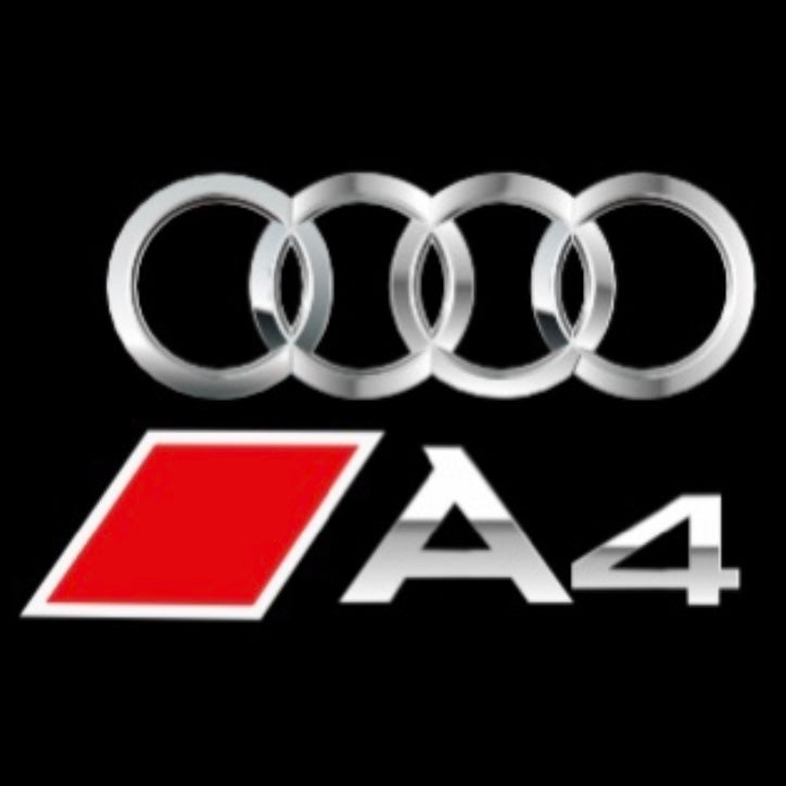 AUDI LOGO PROJECTOT LIGHTS Nr.120 (الكمية 1 = 2 Logo Films /2 أضواء الباب)