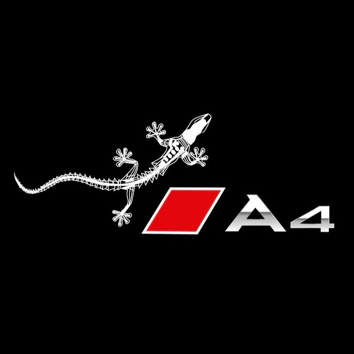 AUDI LOGO PROJECTOT LIGHTS Nr.120 (quantité 1 = 2 Logo Films /2 feux de porte)