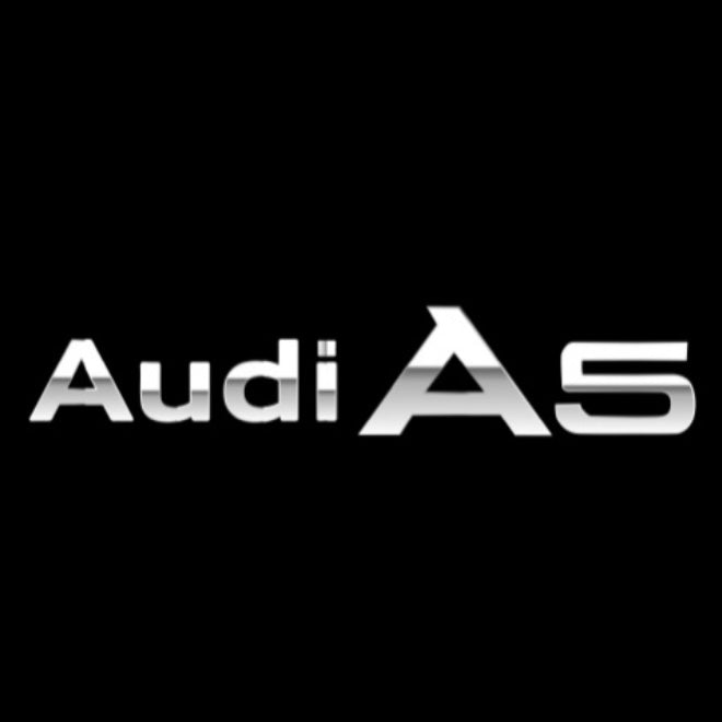 AUDI LOGO PROJECTOT LIGHTS Nr.120 (الكمية 1 = 2 Logo Films /2 أضواء الباب)