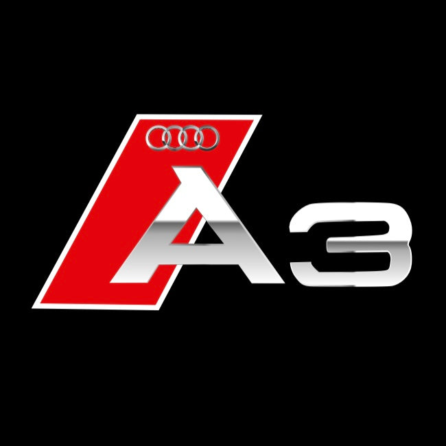 AUDI LOGO PROJECTOT LIGHTS Nr.120 (quantité 1 = 2 Logo Films /2 feux de porte)