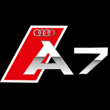 AUDI LOGO PROJECTOT LIGHTS Nr.120 (quantité 1 = 2 Logo Films /2 feux de porte)