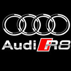 AUDI LOGO PROJECTOT LIGHTS Nr.120 (الكمية 1 = 2 Logo Films /2 أضواء الباب)