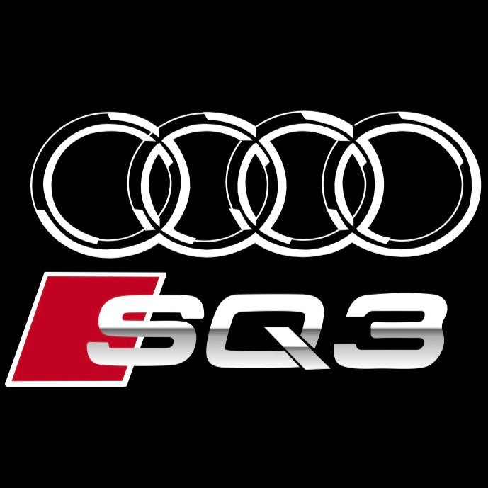 AUDI LOGO PROJECTOT LIGHTS Nr.120 (الكمية 1 = 2 Logo Films /2 أضواء الباب)