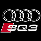 AUDI LOGO PROJECTOT LIGHTS Nr.120 (الكمية 1 = 2 Logo Films /2 أضواء الباب)