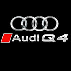 AUDI  Q4 LOGO PROJECTOT LIGHTS  (quantity 1 = 2 Logo Films /2 door lights）Nr.12B24