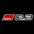 AUDI Q3 LOGO PROJECTOT LIGHTS  (quantity 1 = 2 Logo Films /2 door lights）Nr.12B60
