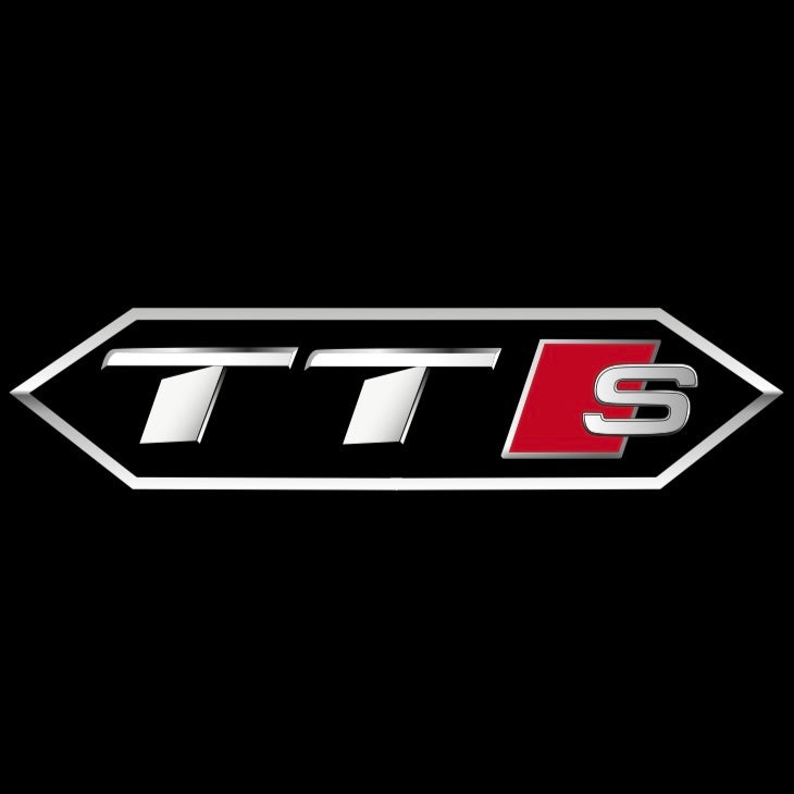 AUDI  TTS LOGO PROJECTOT LIGHTS  (quantity 1 = 2 Logo Films /2 door lights）Nr.12B28