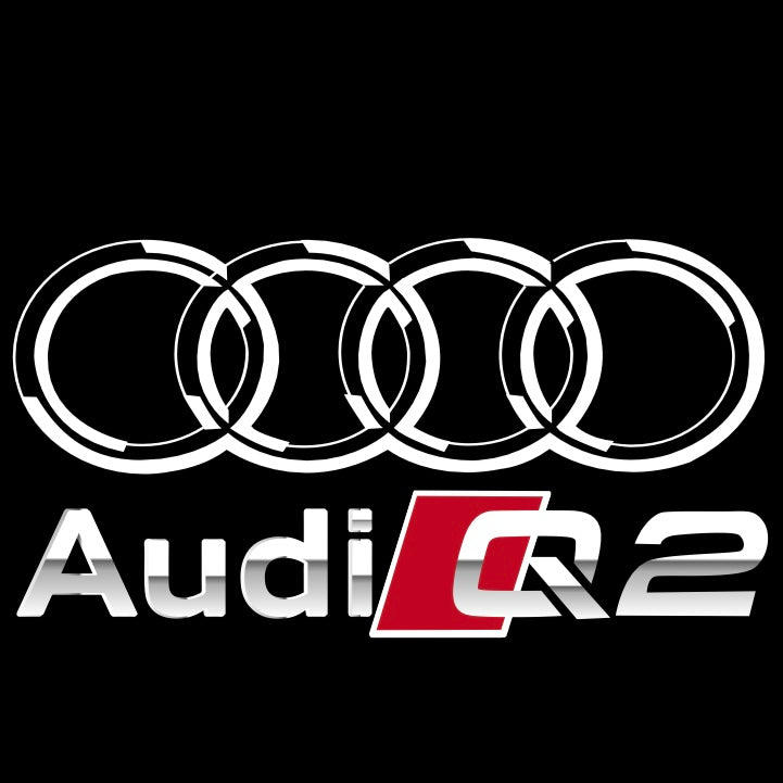 AUDI LOGO PROJECTOT LIGHTS Nr.120 (الكمية 1 = 2 Logo Films /2 أضواء الباب)