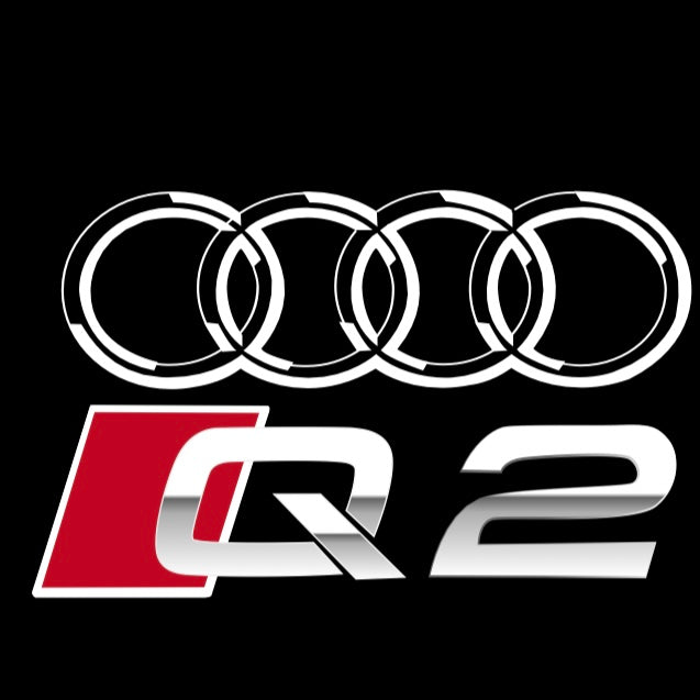 AUDI LOGO PROJECTOT LIGHTS Nr.120 (الكمية 1 = 2 Logo Films /2 أضواء الباب)
