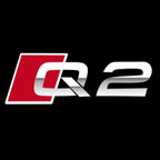 AUDI LOGO PROJECTOT LIGHTS Nr.120 (الكمية 1 = 2 Logo Films /2 أضواء الباب)