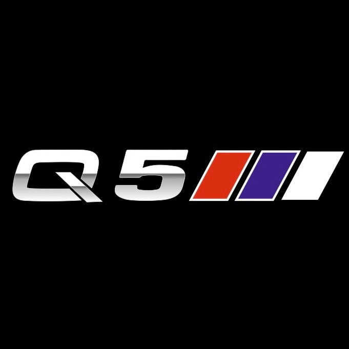 AUDI LOGO PROJECTOT LIGHTS Nr.120 (الكمية 1 = 2 Logo Films /2 أضواء الباب)
