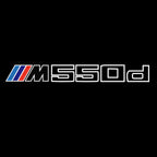 ÉCLAIRAGE DE PROJECTEUR BMW M3 LOGO Nr.24 (quantité 1 = 1 jeux / 2 feux de porte)