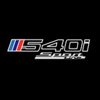 ÉCLAIRAGE DE PROJECTEUR BMW M3 LOGO Nr.24 (quantité 1 = 1 jeux / 2 feux de porte)