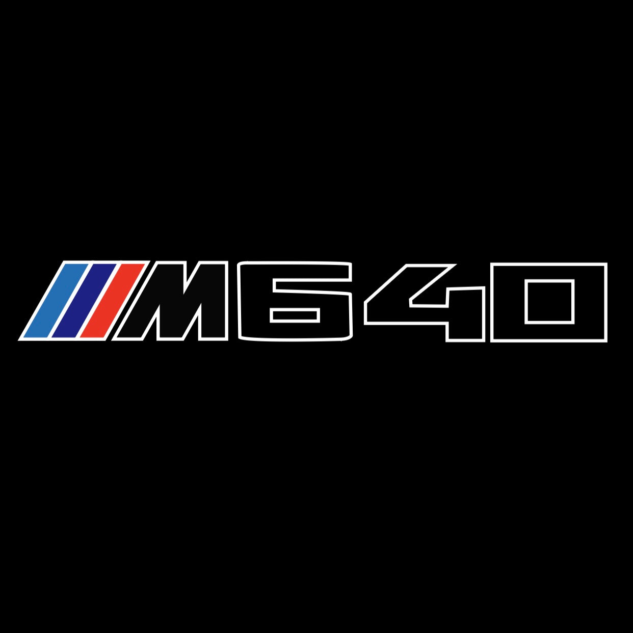 ÉCLAIRAGE DE PROJECTEUR BMW M3 LOGO Nr.24 (quantité 1 = 1 jeux / 2 feux de porte)