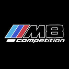 ÉCLAIRAGE DE PROJECTEUR BMW M3 LOGO Nr.24 (quantité 1 = 1 jeux / 2 feux de porte)
