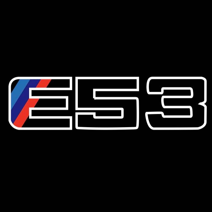 ÉCLAIRAGE DE PROJECTEUR BMW M3 LOGO Nr.24 (quantité 1 = 1 jeux / 2 feux de porte)