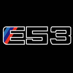 ÉCLAIRAGE DE PROJECTEUR BMW M3 LOGO Nr.24 (quantité 1 = 1 jeux / 2 feux de porte)