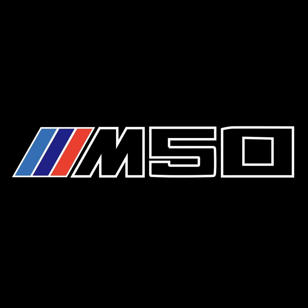 ÉCLAIRAGE DE PROJECTEUR BMW M3 LOGO Nr.24 (quantité 1 = 1 jeux / 2 feux de porte)