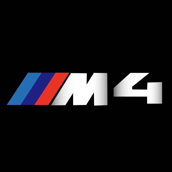 ÉCLAIRAGE DE PROJECTEUR BMW M3 LOGO Nr.24 (quantité 1 = 1 jeux / 2 feux de porte)