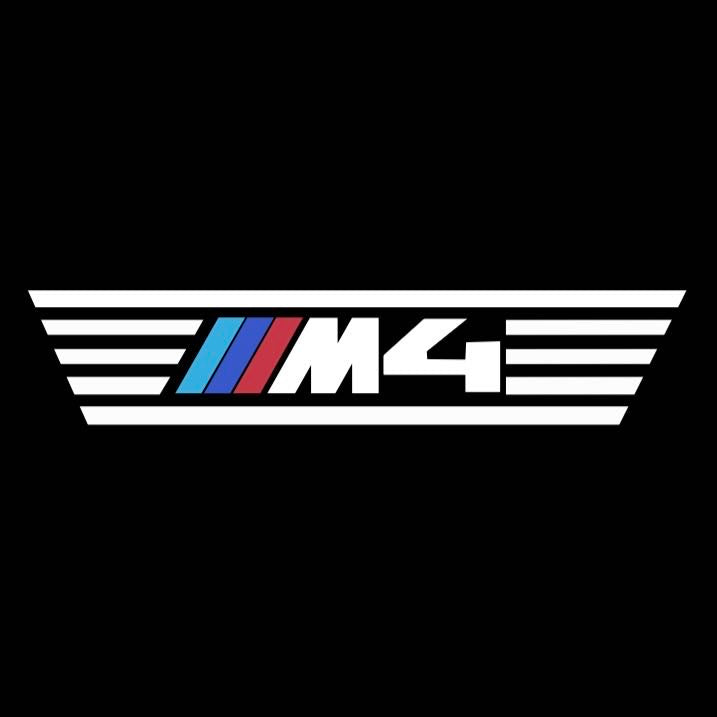 BMW M3 LOGO PROJECTOR LIGHTS Nr.24 (الكمية 1 = 1 مجموعة / 2 أضواء باب)