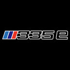 ÉCLAIRAGE DE PROJECTEUR BMW M3 LOGO Nr.24 (quantité 1 = 1 jeux / 2 feux de porte)