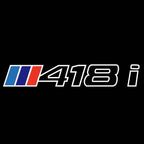 ÉCLAIRAGE DE PROJECTEUR BMW M3 LOGO Nr.24 (quantité 1 = 1 jeux / 2 feux de porte)