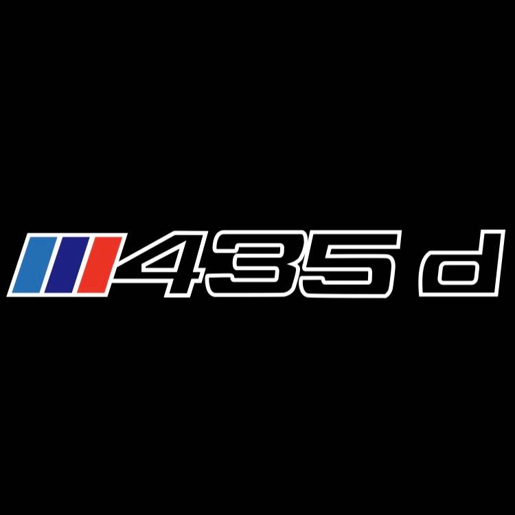 BMW M3 LOGO PROJECTOR LIGHTS Nr.24 (الكمية 1 = 1 مجموعة / 2 أضواء باب)