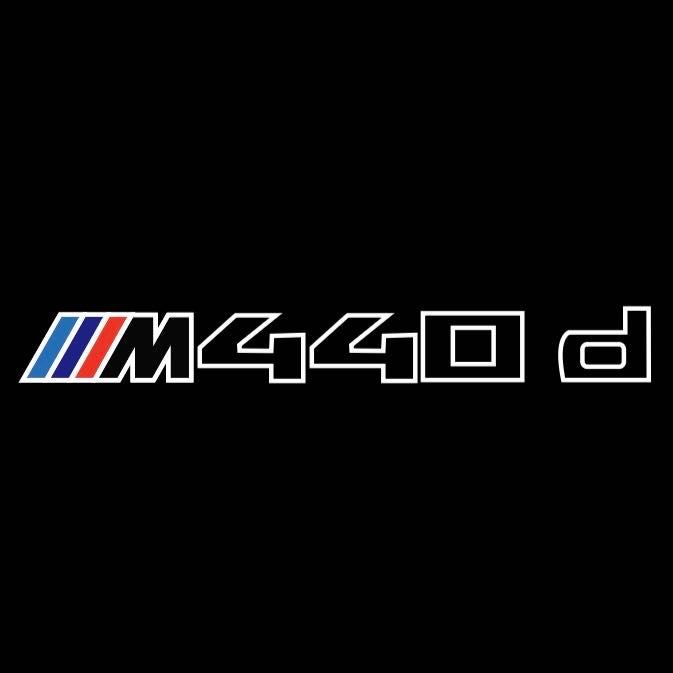 ÉCLAIRAGE DE PROJECTEUR BMW M3 LOGO Nr.24 (quantité 1 = 1 jeux / 2 feux de porte)