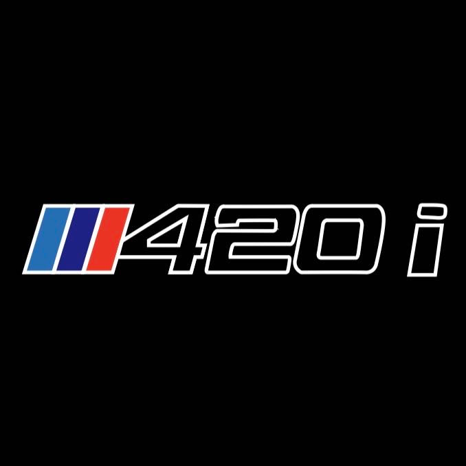 ÉCLAIRAGE DE PROJECTEUR BMW M3 LOGO Nr.24 (quantité 1 = 1 jeux / 2 feux de porte)