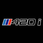 ÉCLAIRAGE DE PROJECTEUR BMW M3 LOGO Nr.24 (quantité 1 = 1 jeux / 2 feux de porte)