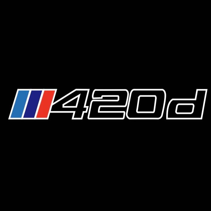 ÉCLAIRAGE DE PROJECTEUR BMW M3 LOGO Nr.24 (quantité 1 = 1 jeux / 2 feux de porte)