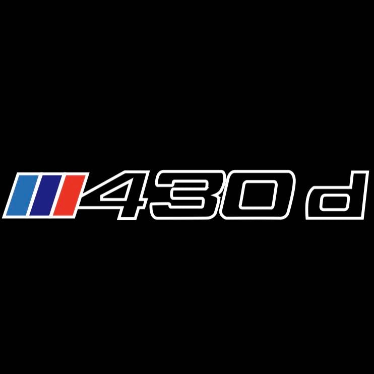 BMW M3 LOGO PROJECTOR LIGHTS Nr.24 (الكمية 1 = 1 مجموعة / 2 أضواء باب)
