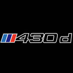BMW M3 LOGO PROJECTOR LIGHTS Nr.24 (الكمية 1 = 1 مجموعة / 2 أضواء باب)