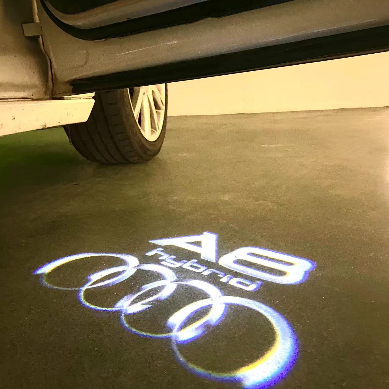 AUDI LOGO PROJECTOT LIGHTS Nr.46 (quantità 1 = 2 Logo Film /2 porta luci)