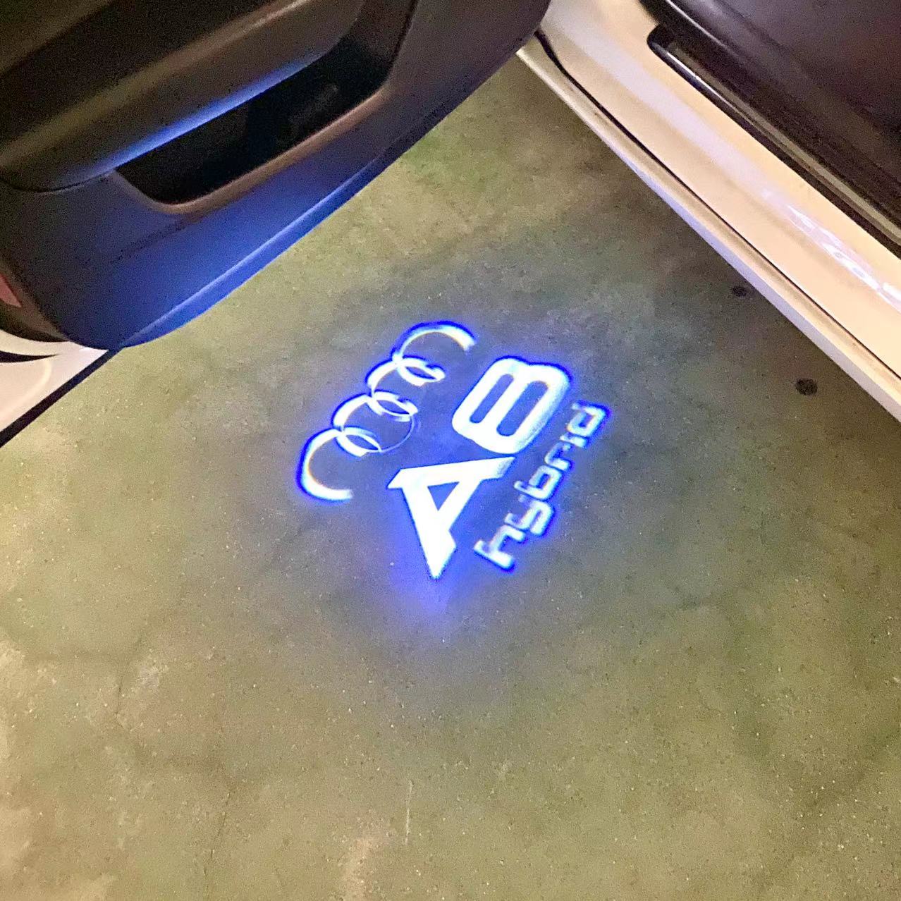 AUDI LOGO PROJECTOR LIGHTS Nr.46 (Menge 1 = 2 Logo Films / 2 Türlichter)