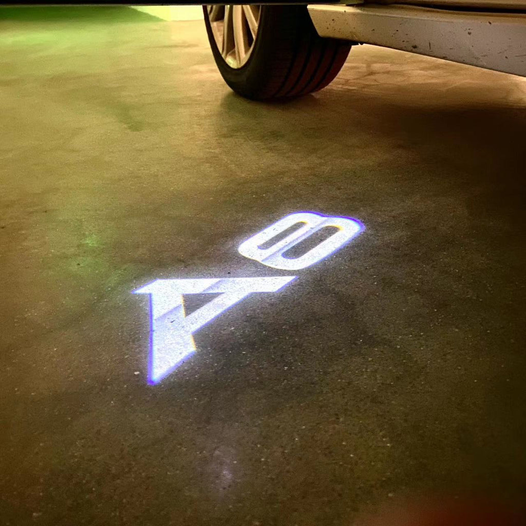 AUDI LOGO PROJECTOT LIGHTS Nr.46 (quantité 1 = 2 Logo Films /2 feux de porte)