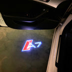AUDI LOGO PROJECTOT LIGHTS Nr.120 (quantité 1 = 2 Logo Films /2 feux de porte)