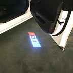AUDI S1 LOGO PROJECTOT LIGHTS Nr.127 (quantità 1 = 2 Logo Films /2 luci porta)