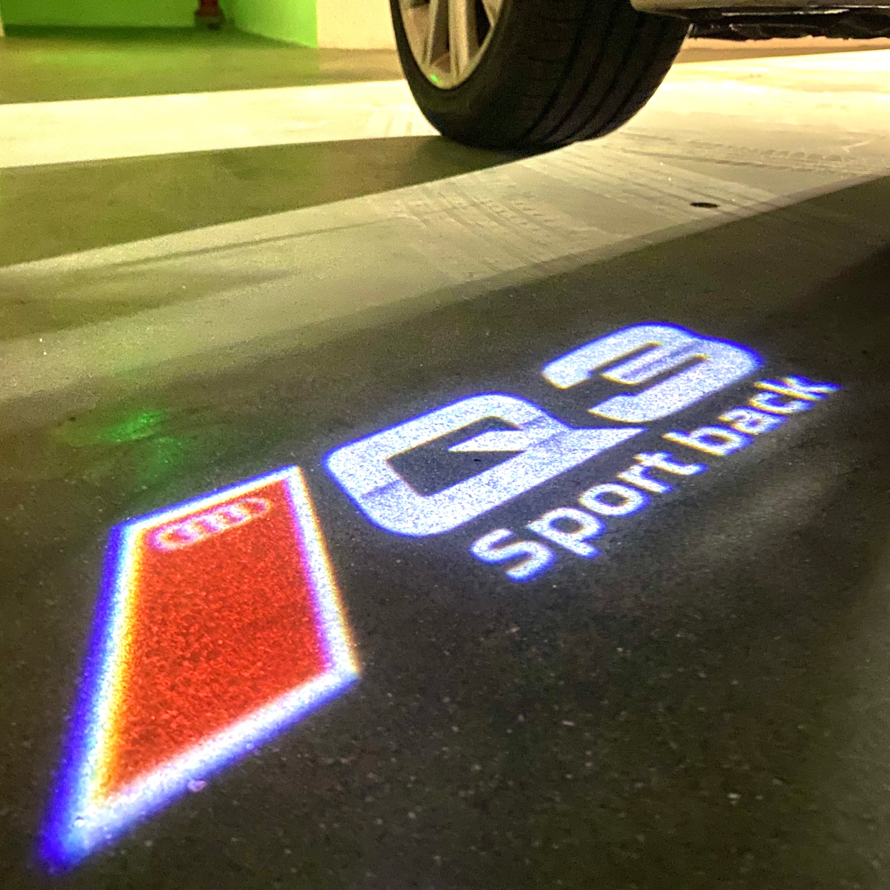 AUDI  Q3 LOGO PROJECTOT LIGHTS  (quantity 1 = 2 Logo Films /2 door lights）Nr.12B26