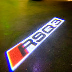 AUDI LOGO PROJECTOT LIGHTS Nr.120 (الكمية 1 = 2 Logo Films /2 أضواء الباب)