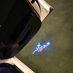 AUDI LOGO PROJECTOT LIGHTS Nr.120 (الكمية 1 = 2 Logo Films /2 أضواء الباب)