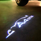 AUDI LOGO PROJECTOT LIGHTS Nr.120 (الكمية 1 = 2 Logo Films /2 أضواء الباب)