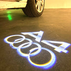 AUDI LOGO PROJECTOT LIGHTS Nr.120 (quantité 1 = 2 Logo Films /2 feux de porte)